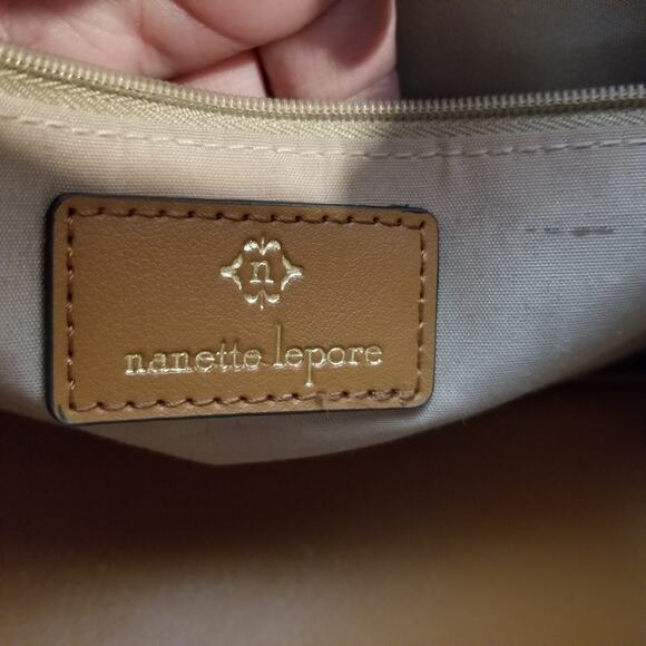 Nanette Lepore Women's Brown Faux Vegan Leather Purse Handbag - Picture 6 of 8